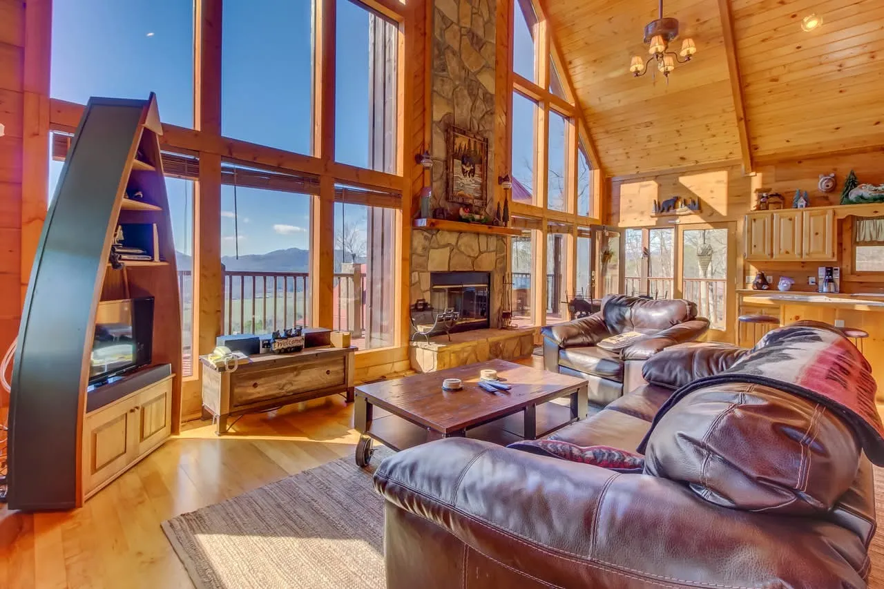 492 luxury lodge cabin hot tub