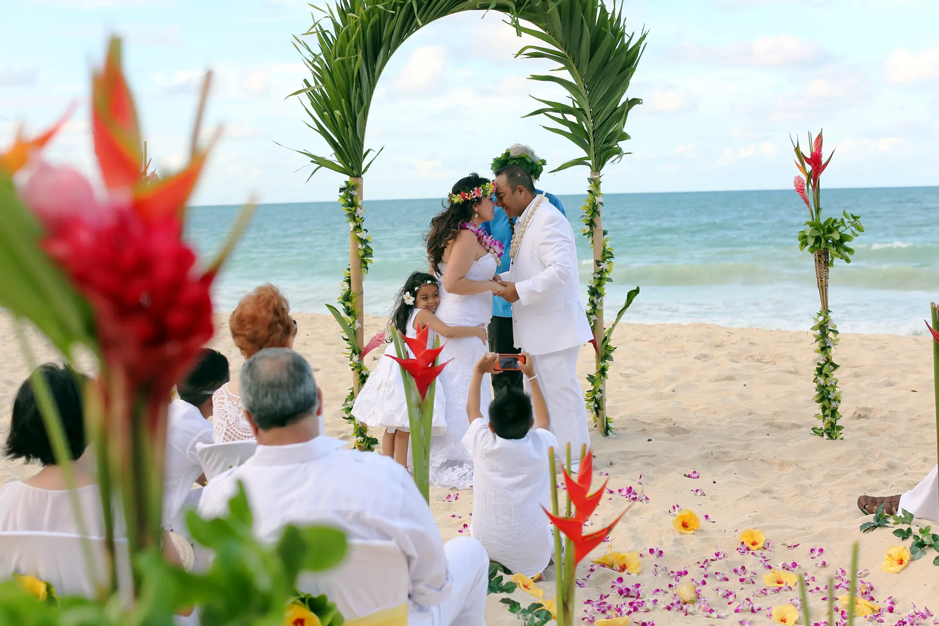 538 hawaiian beach wedding