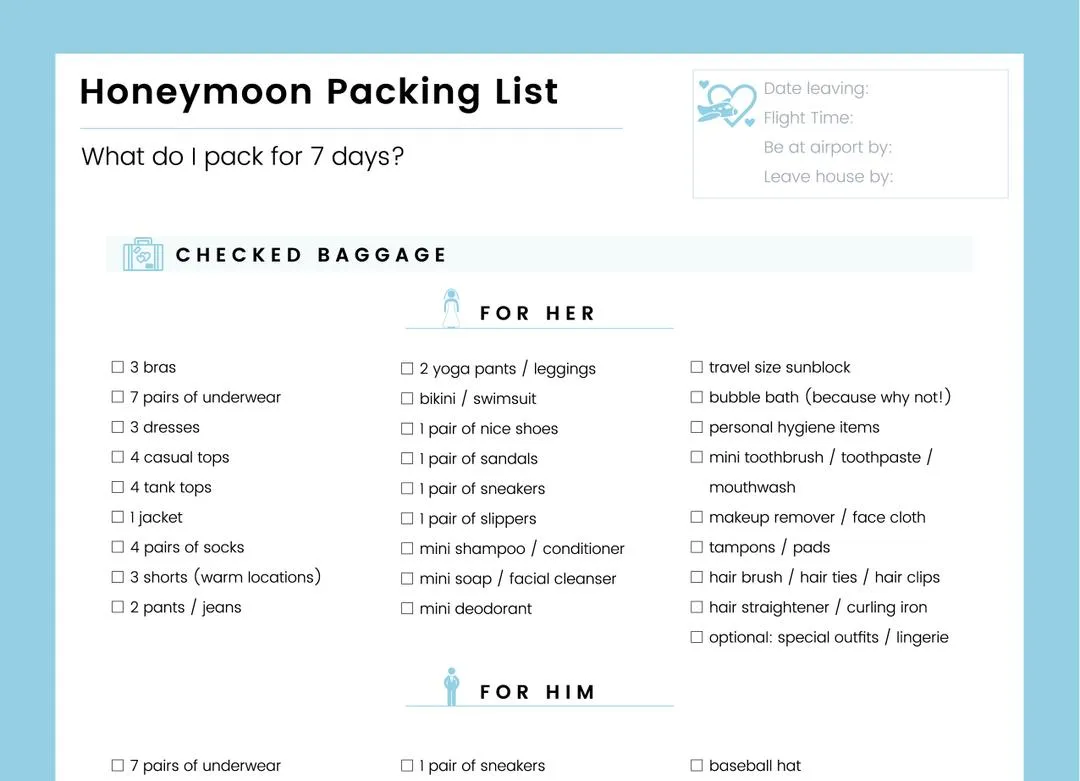 645 honeymoon destination selection